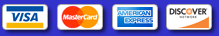 Visa�, MasterCard�, American Express�, Discover�